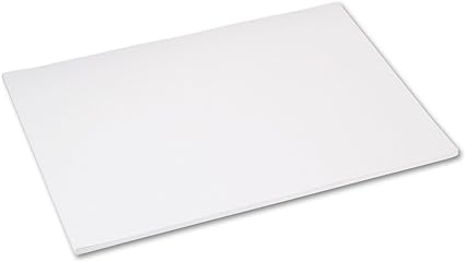 Pacon Tru-Ray Construction Paper, 76 lb, 18 x 24, White, 50 Sheets –  Guds4Less